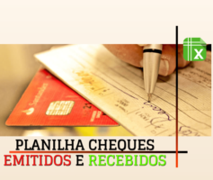 PLANILHA DE CHEQUES EMITIDOS E RECEBIDOS